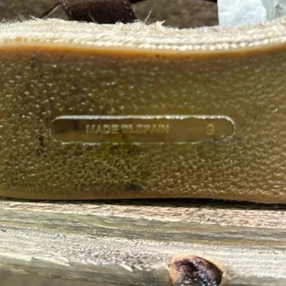 Picon Calf-Hair Leopard Print Espadrille Sandals Womens Size 9 - Picture 6 of 7